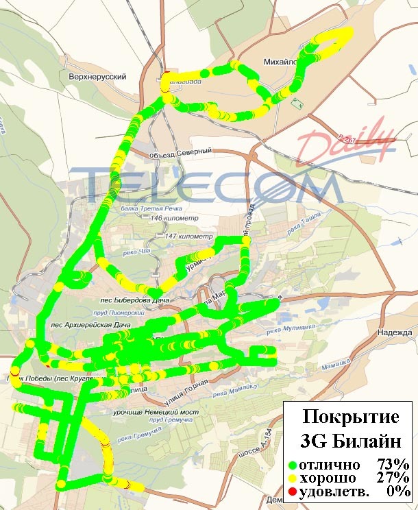 Карта покрытия билайн краснодарский